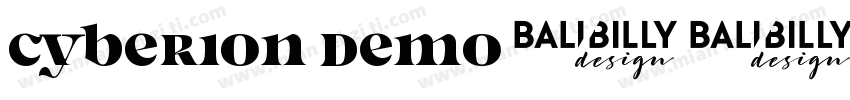 Cyberion Demo字体转换
